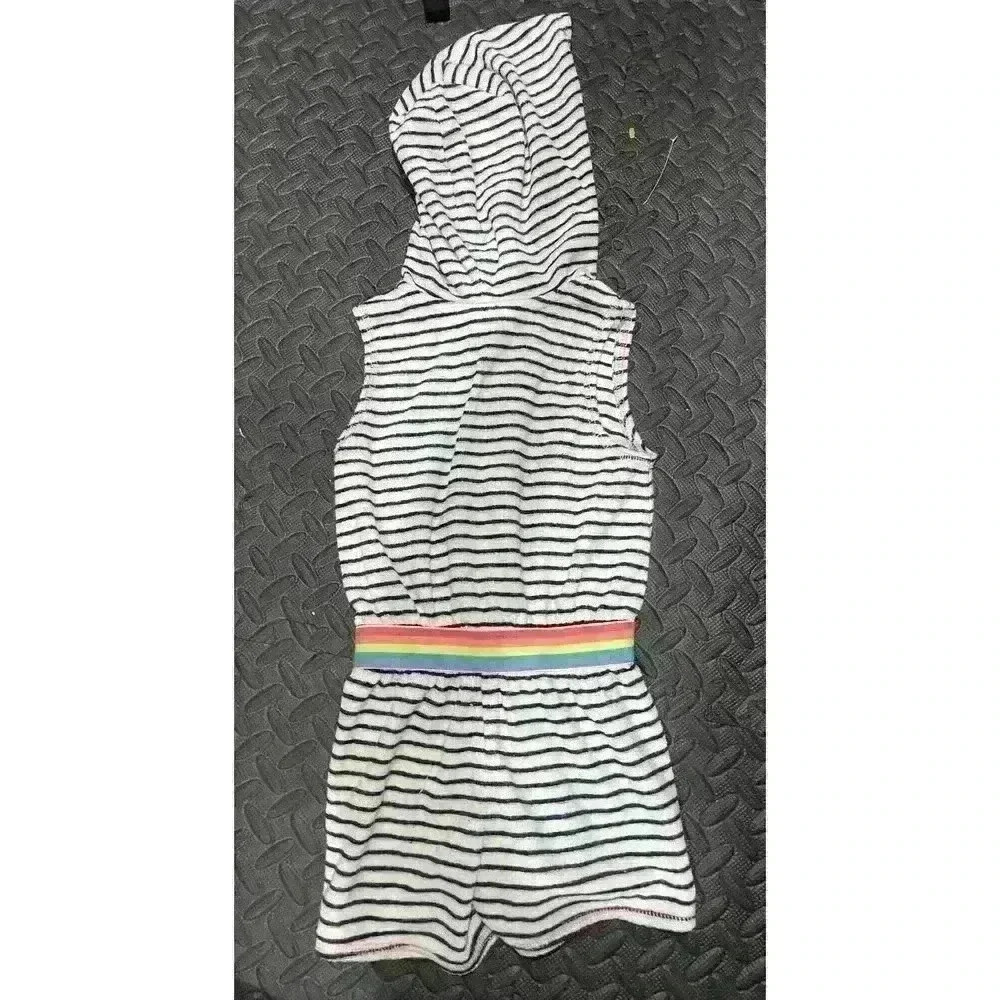 Juicy Couture Girls Striped Hooded Romper, size 4 - Picture 10 of 11
